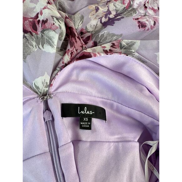 Lulus Garden Meandering Floral Sleeveless Lavender Maxi Dress Size XS - Picture 5 of 10